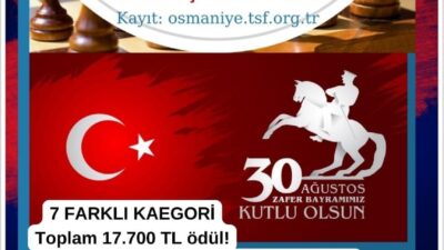Kadirli Gençlik Merkezinde 30 Ağustos Zafer Bayramı dolayısıyla 31 Ağustos