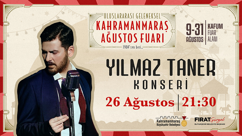 Büyükşehir Belediyesinin Geleneksel Ağustos Fuarı’nda, 26 Ağustos Pazartesi günü pop