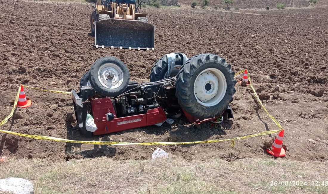 İskender ZENGİN/ANDIRIN (Kahramanmaraş), – KAHRAMANMARAŞ’ın Andırın ilçesinde devrilen traktörün sürücüsü