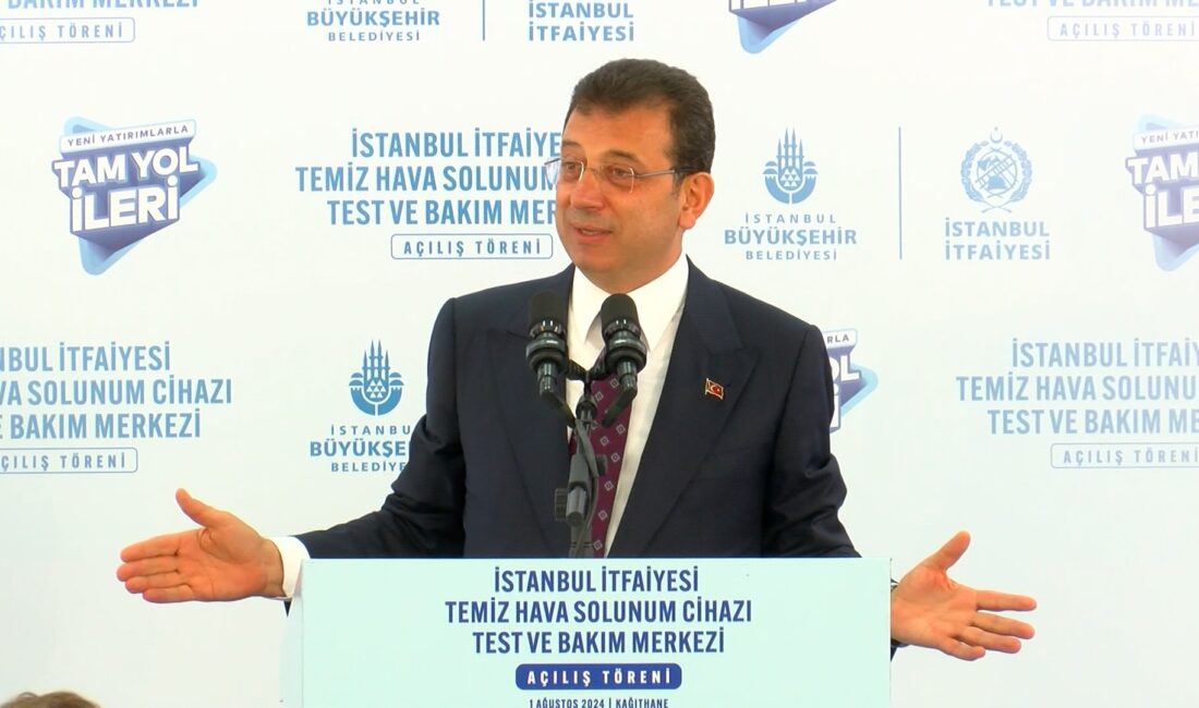 İstanbul Büyükşehir Belediye Başkanı Ekrem İmamoğlu, İstanbul İtfaiyesi Temiz Hava