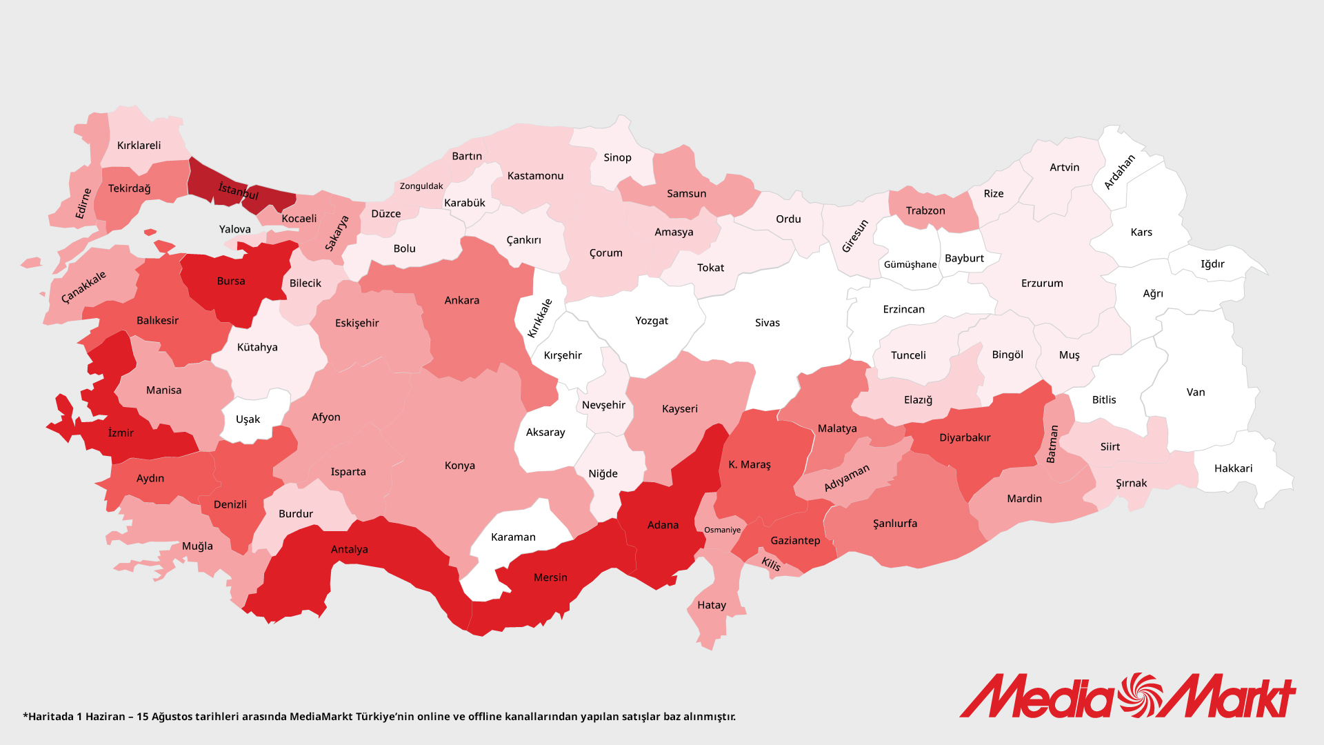 MediaMarkt ‘Türkiye’nin Isı Haritası’nı yayınladı: Klima satışları 3 kattan fazla arttı