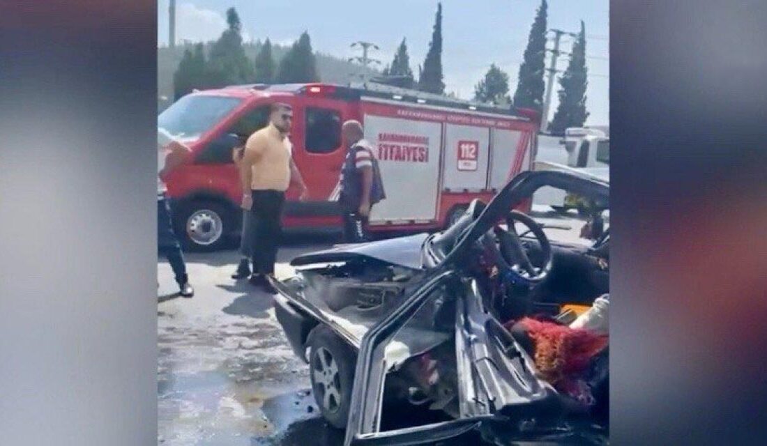 Kahramanmaraş’ta iki otomobilin çarpışması sonucu yaşanan trafik kazasında 3 kişi