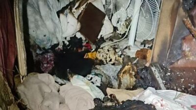 Kahramanmaraş’ta bir ikamette çıkan yangın maddi hasara neden oldu.