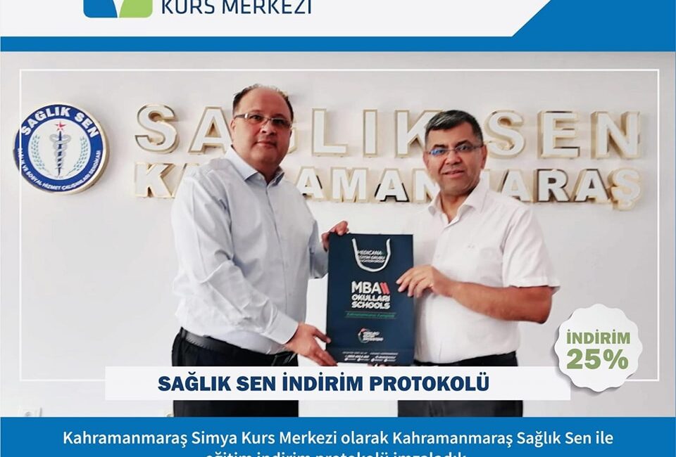 Kahramanmaraş Simya Kurs Merkezi, Kahramanmaraş Sağlık-Sen ile eğitim alanında önemli