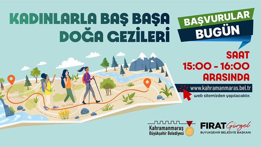 Büyükşehir Belediyesinin “Kadınlarla Baş Başa Doğa Gezileri” için yeni başvurular