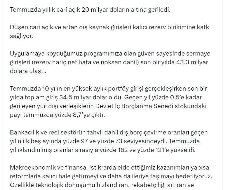 ANKARA, – HAZİNE ve Maliye Bakanı Mehmet Şimşek, “Uygulamaya koyduğumuz