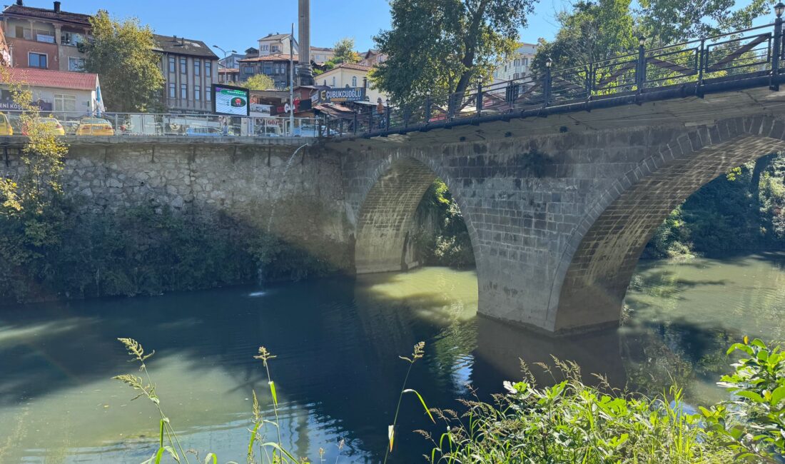 Ayhan ACAR/BARTIN, – BARTIN’da kent merkezinden geçen Bartın Irmağı’ndaki su