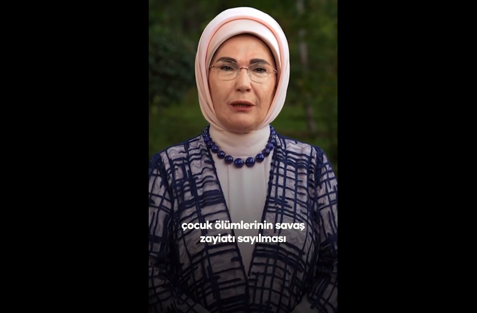 Emine Erdoğan: Çatışma bölgeleri çocuklarına, insan onuruna yakışır gelecek borçluyuz
