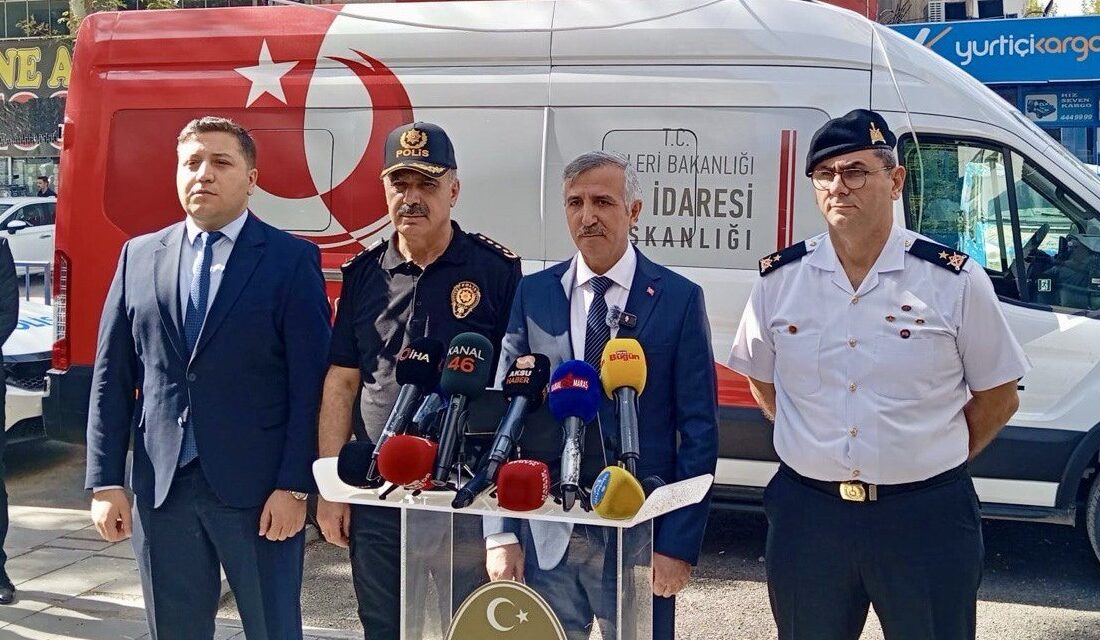 Kahramanmaraş Valisi Mükerrem Ünlüler, il genelindeki asayiş ve güvenlik durumu