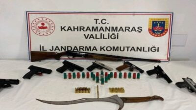 Kahramanmaraş’ta jandarma ekipleri tarafından yapılan istihbari çalışma neticesinde bir kişinin