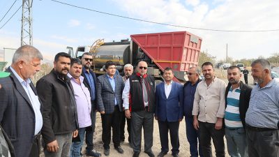 Dulkadiroğlu Belediye Başkanı Mehmet Akpınar, Elmalar Mahallesi’nde Fen İşleri Müdürlüğü