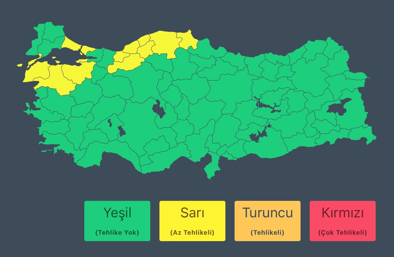 AFAD'dan 12 kente 'sağanak' uyarısı