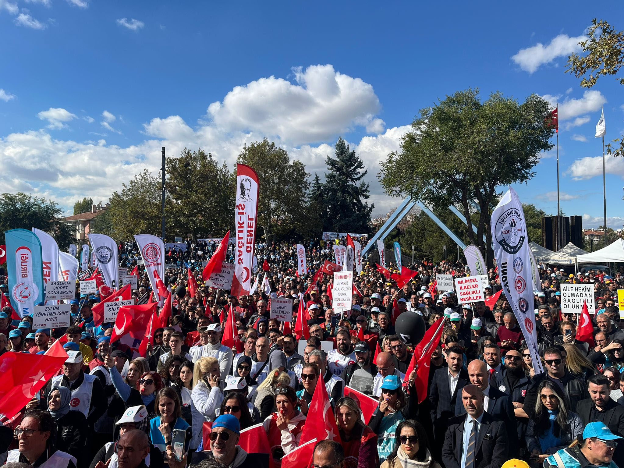 Aile hekimlerinden ‘Büyük Ankara Mitingi’