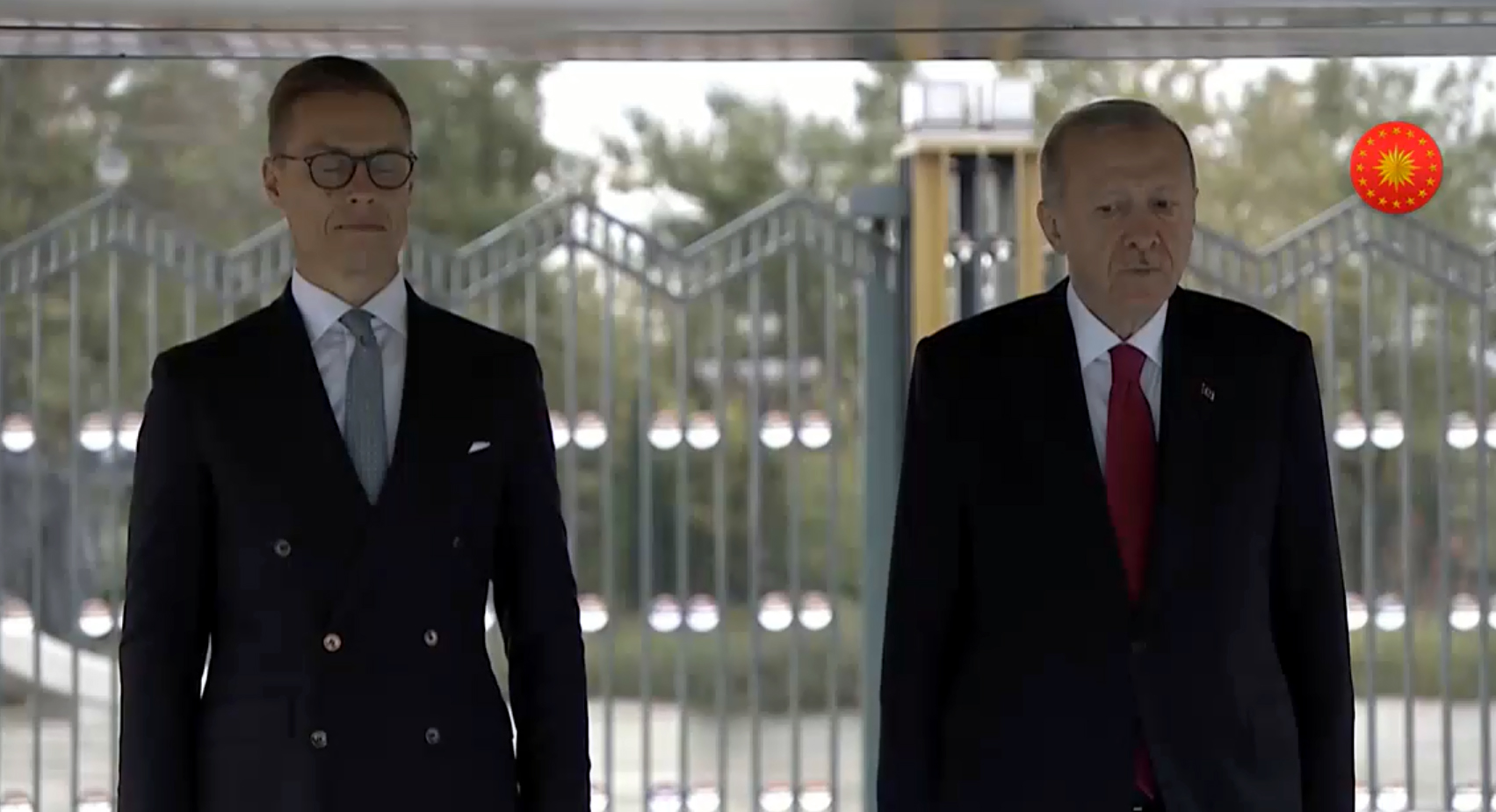 Cumhurbaşkanı Erdoğan, Finlandiyali mevkidaşı Stubb'u resmi törenle karşıladı