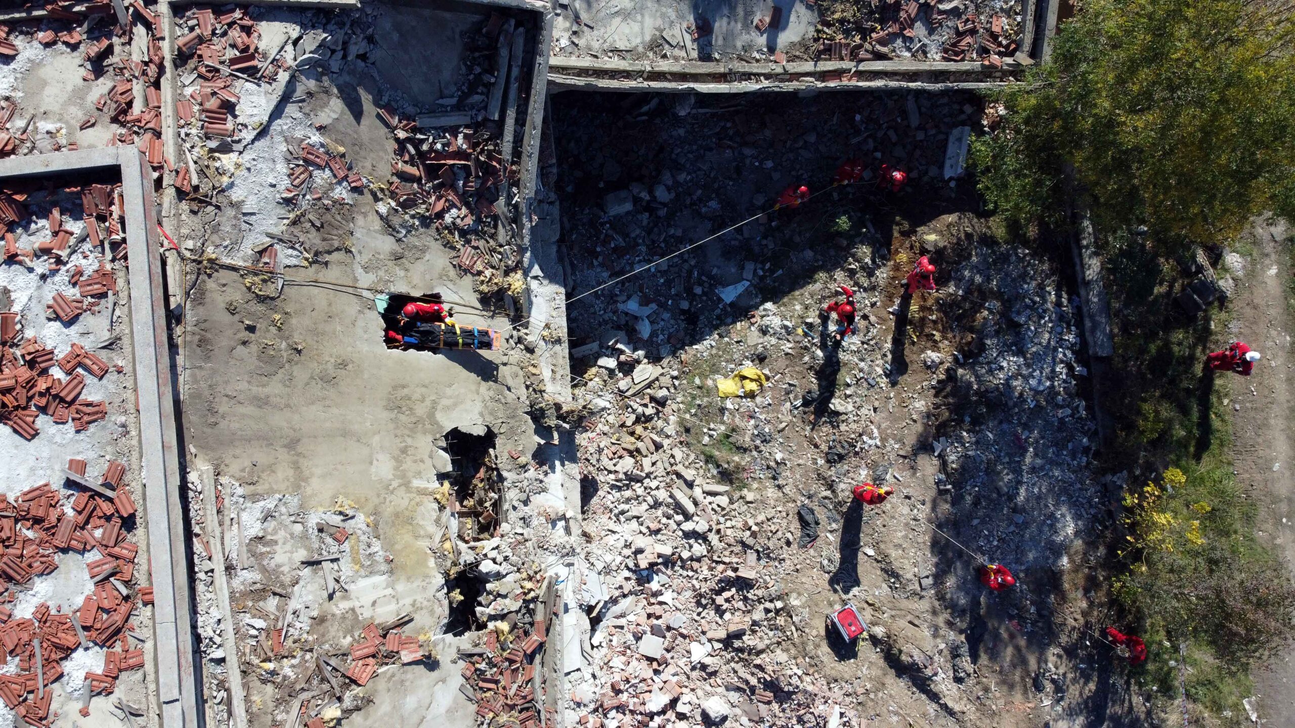 Edirne'de 'Kentsel Deprem Arama Kurtarma' tatbikatı