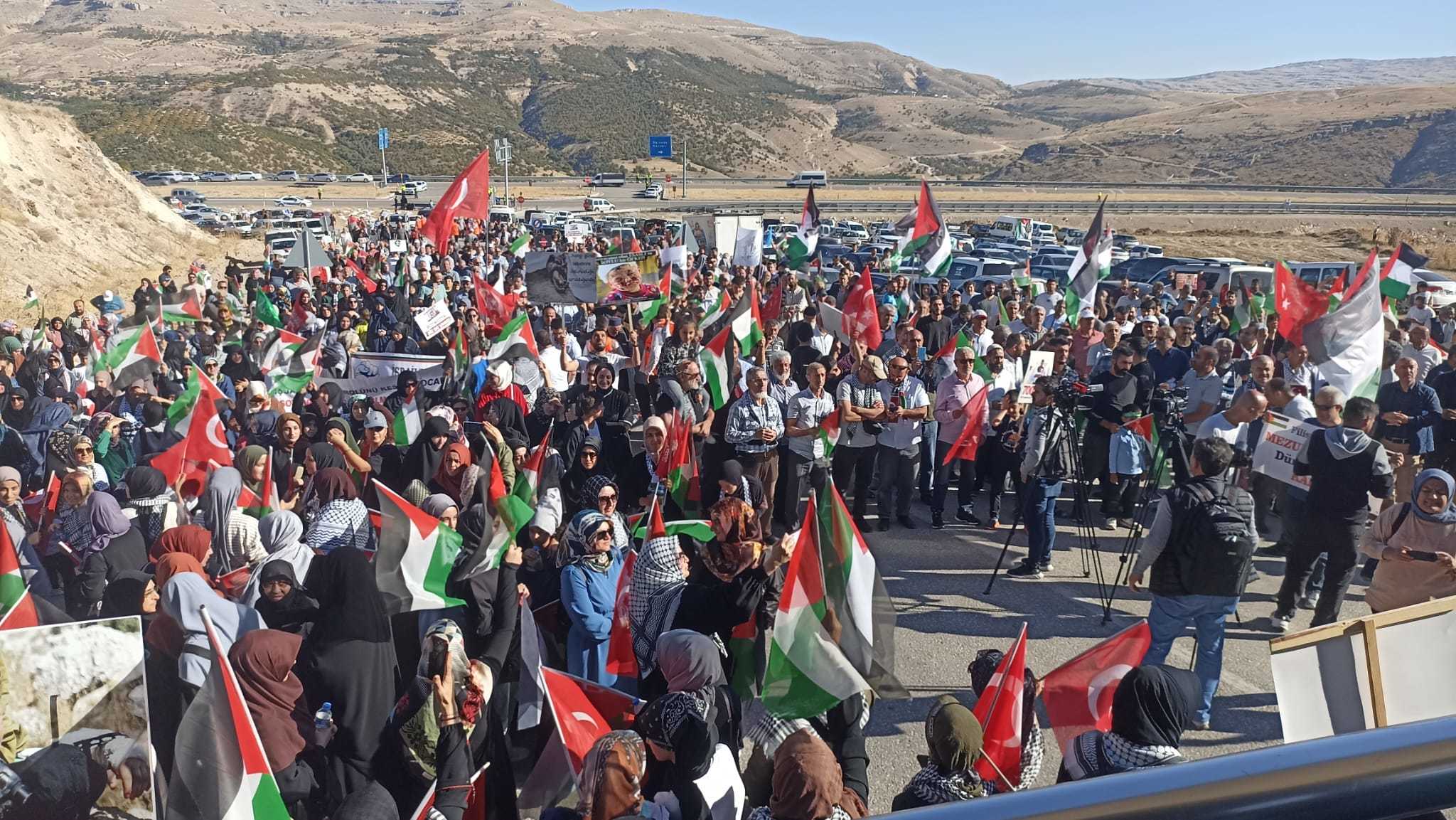 Malatya'da Kürecik NATO Radar Üssü'nde İsrail protestosu