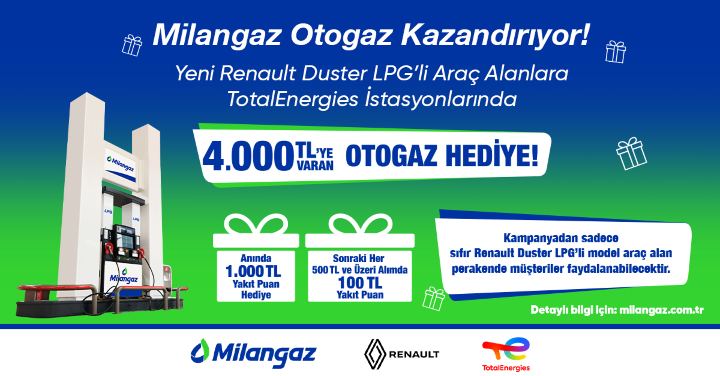 Milangaz, Yeni Renault Duster ile kampanyaya imza atıyor