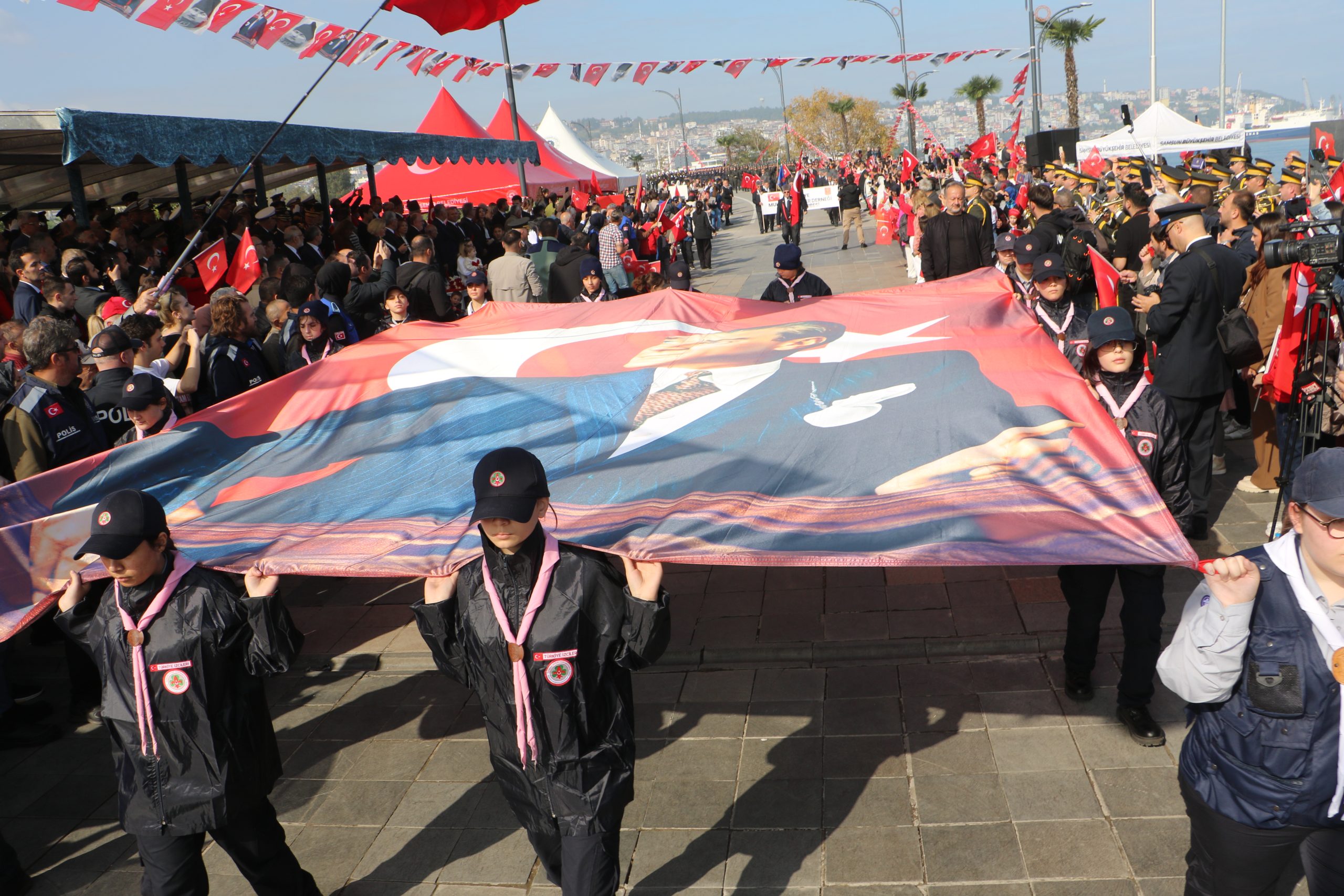 Samsun'da Cumhuriyet Bayramı coşkusu