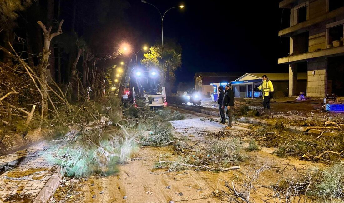 Dün şehir merkezinde etkisini