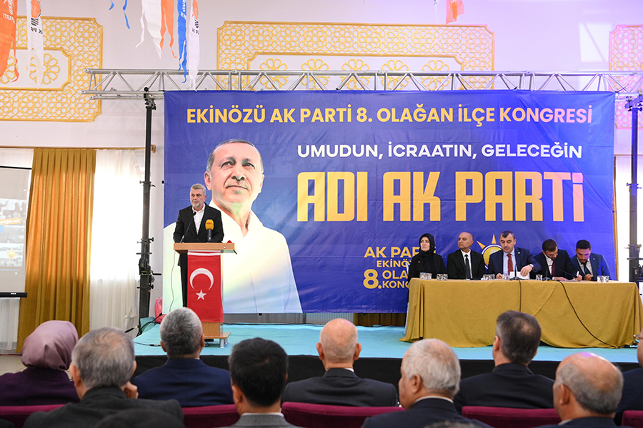 AK Parti Ekinözü 8. Olağan Kongresi’nde Başkan Fırat Görgel Yatırımları Açıkladı