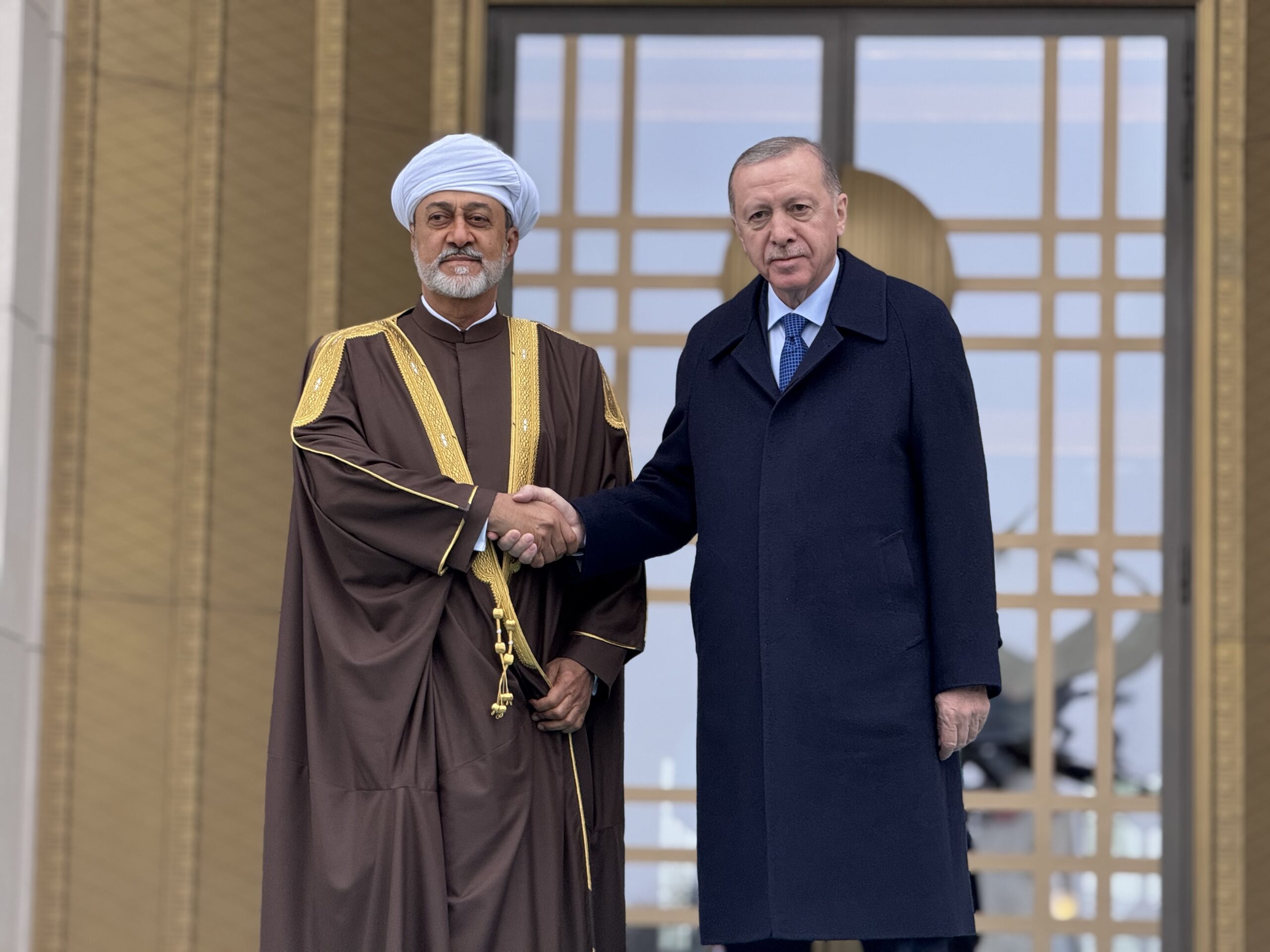 Cumhurbaşkanı Erdoğan, Umman Sultanı El Said'i resmi törenle karşıladı