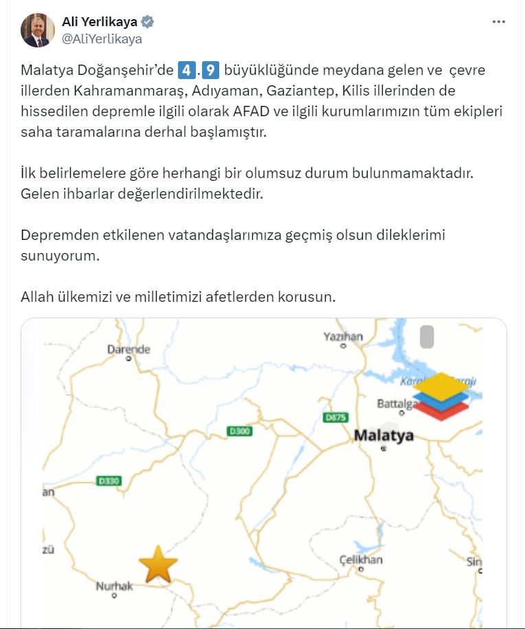 Malatya'da 4.9 büyüklüğünde deprem (3)