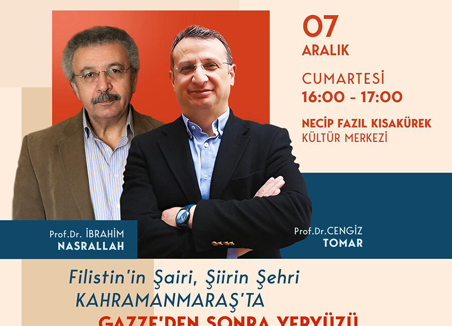 Büyükşehir Belediyesi, 7 Aralık Cumartesi günü, edebiyat ve düşünce dünyasının