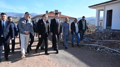 Vali Dr. Erdinç Yılmaz, Hasanbeyli Yeşilyurt Köyünde yapımı devam eden