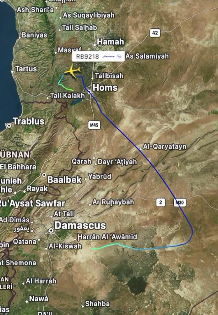 İstanbul Suriye'nin başkenti Şam'dan havalanan uçaktan sinyal alınamıyor