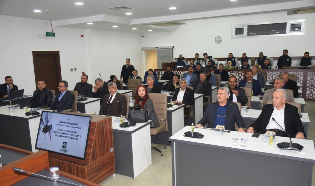 Osmaniye Belediyesi Veteriner İşleri Müdürlüğü tarafından, Mahalle Muhtarları ve Sağlık