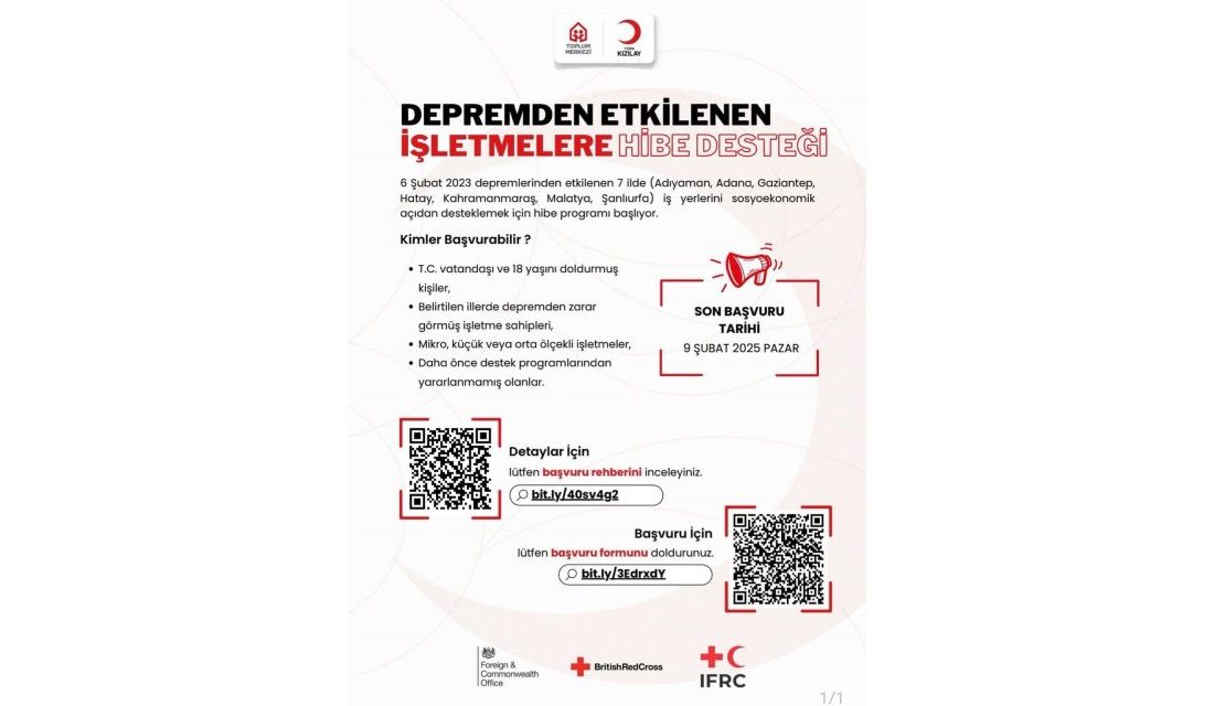 Kızılay, sosyoekonomik güçlendirme hibe programını başlattığını duyurdu. 