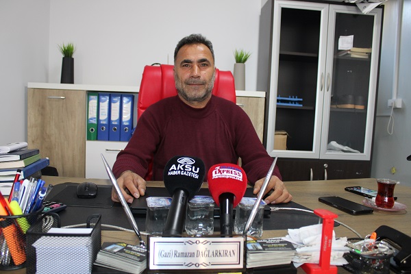 Pazarcık İlçesinde Emlakçılık yapan Ramazan Dağlarkıran Pazarcık’ta inşaatların durgun olduğunu