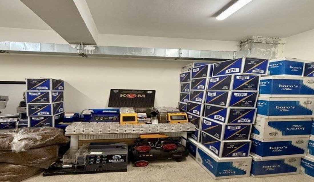 Kahramanmaraş’ta, Kaçakçılık ve Organize Suçlarla Mücadele Şube Müdürlüğü tarafından tütün