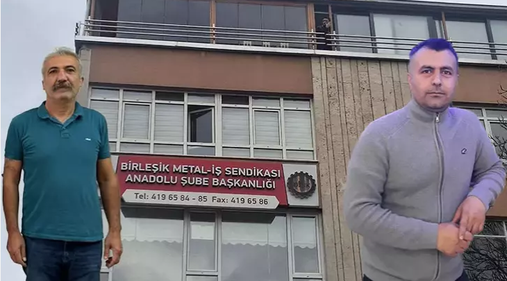 Ankara'nın Çankaya ilçesinde Birleşik Metal İş Sendikası Anadolu Şube Başkanı