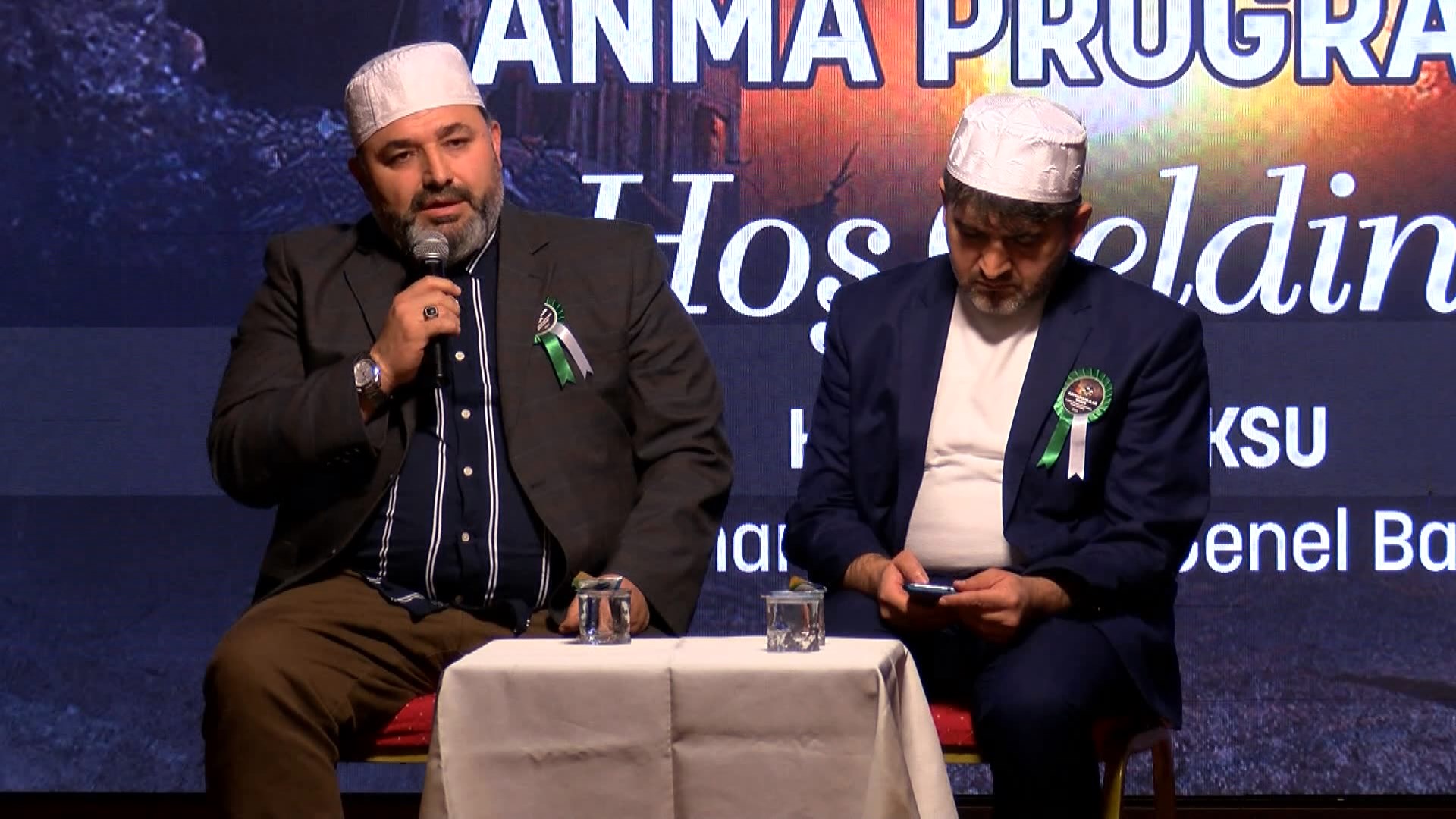 Bağcılar'da, 6 Şubat depremlerinde hayatını kaybedenler için anma töreni