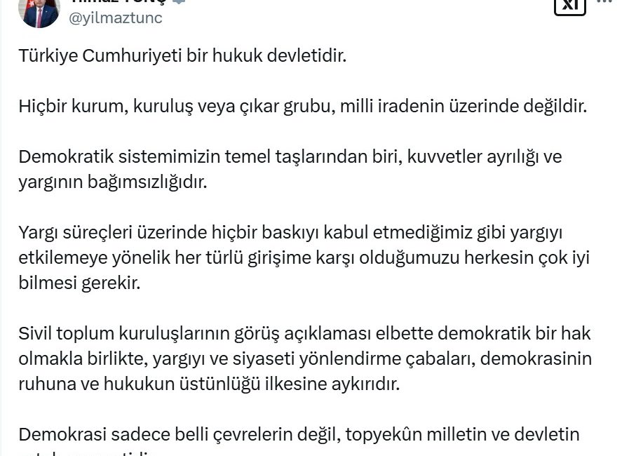 Eda KOÇ/ANKARA, – ADALET Bakanı Yılmaz Tunç, “Türkiye, eski Türkiye