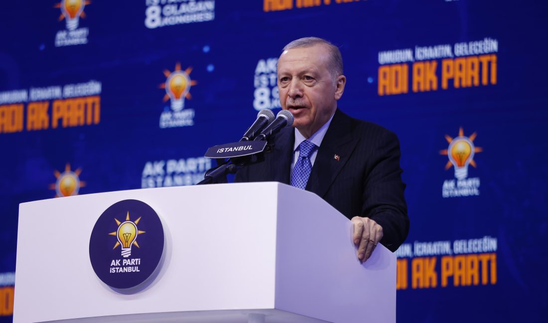 İSTANBUL AK Parti İstanbul 8. Olağan İl Kongresi’nde konuşan Cumhurbaşkanı