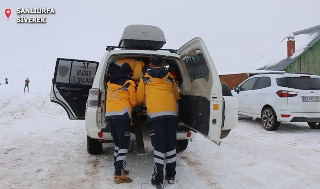 ANKARA, – ŞANLIURFA’nın Siverek ilçesinde kar nedeniyle yolu kapanan kırsal