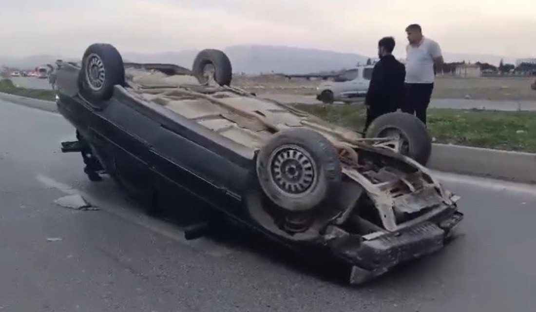 Kahramanmaraş’ta otomobilin takla atması sonucu yaşanan trafik kazasında 1 kişi