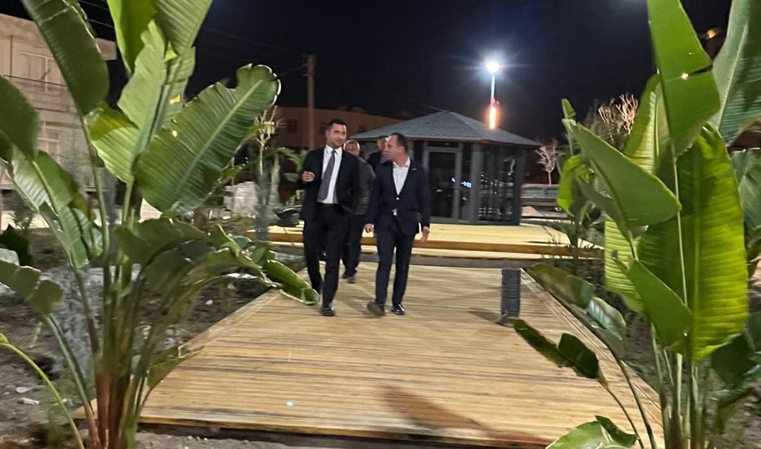 Kadirli Belediye Başkanı Mustafa Mert Olcar, Şehit Kansu Küçükateş Mahallesi’nde