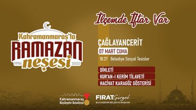 Büyükşehir Belediyesi tarafından düzenlenen “İlçemde İftar Var” programı Çağlayancerit’te devam