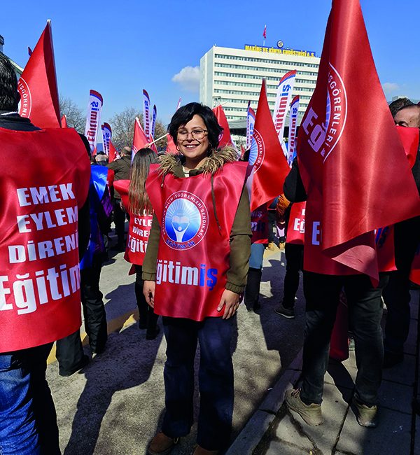 Eğitim ve Bilim İşgörenleri Sendikası (Eğitim-İş) Kahramanmaraş Örgütlenme Sekreteri Gamze