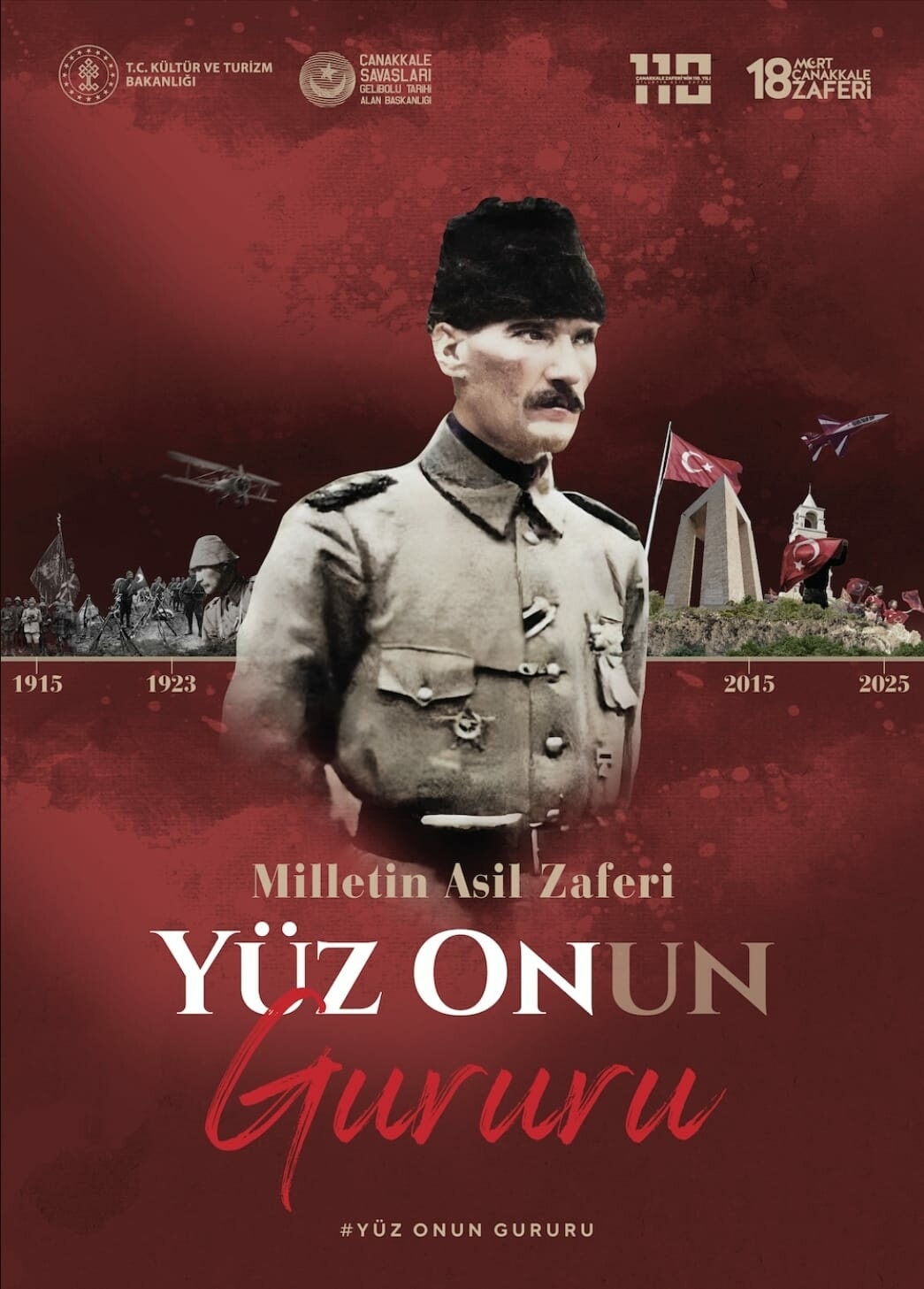 Çanakkale Deniz Zaferi'nin 110'uncu yıl dönümü 'Yüz Onun' teması ile kutlanacak