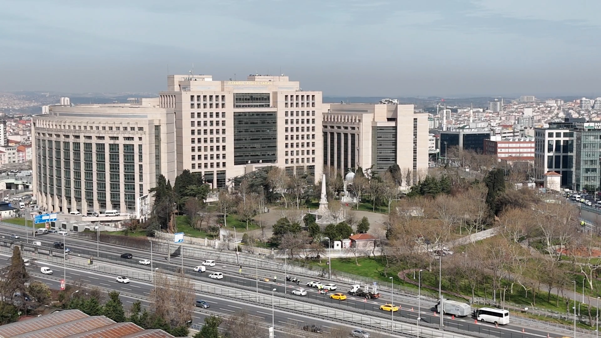 İstanbul İstanbul Adalet Sarayı havadan görüntülendi
