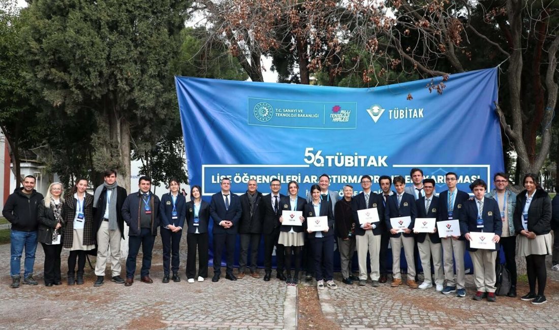 İZMİR, – ÖZEL Ege Lisesi, 56. TÜBİTAK 2204-A Lise Öğrencileri
