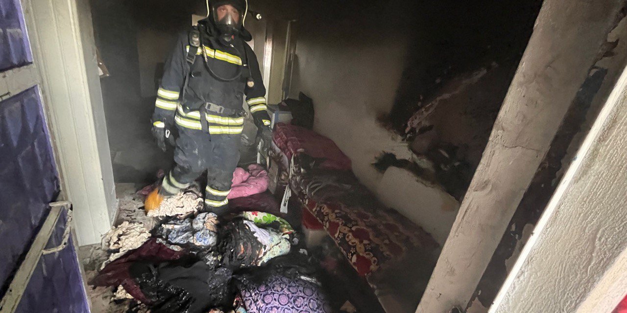 Kahramanmaraş’ta Müstakil Evde Yangın Çıktı 27368