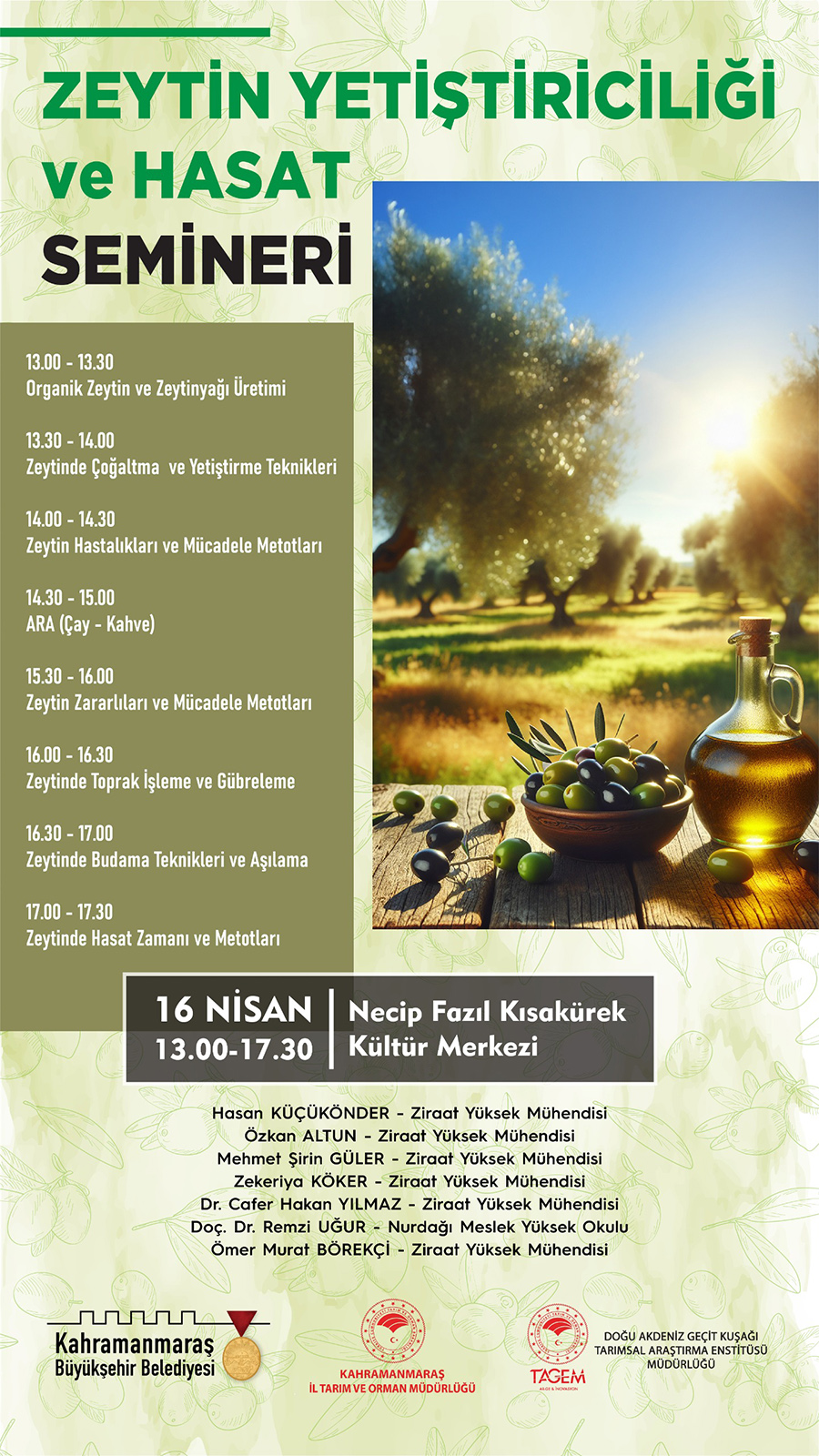 Zeytin Yetiştiriciliği Eğitimi