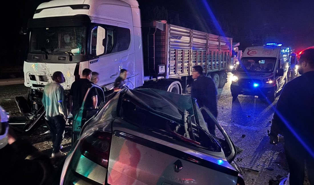 Ceyhun ÖZER/CEYHAN (Adana), – ADANA’da sürücüsünün direksiyon hakimiyetini kaybettiği otomobil,