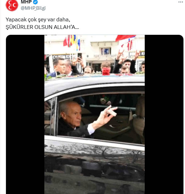 ‘YAPACAK ÇOK ŞEY VAR DAHA’ MHP tarafından, Genel Başkan Devlet