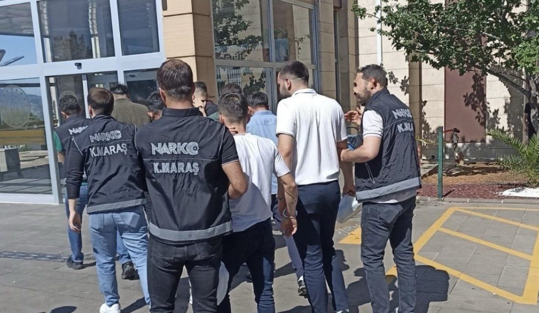 Kahramanmaraş'ta yürütülen uyuşturucu operasyonlarında 18 şüpheli yakalanırken, 13’ü çıkarıldıkları adli